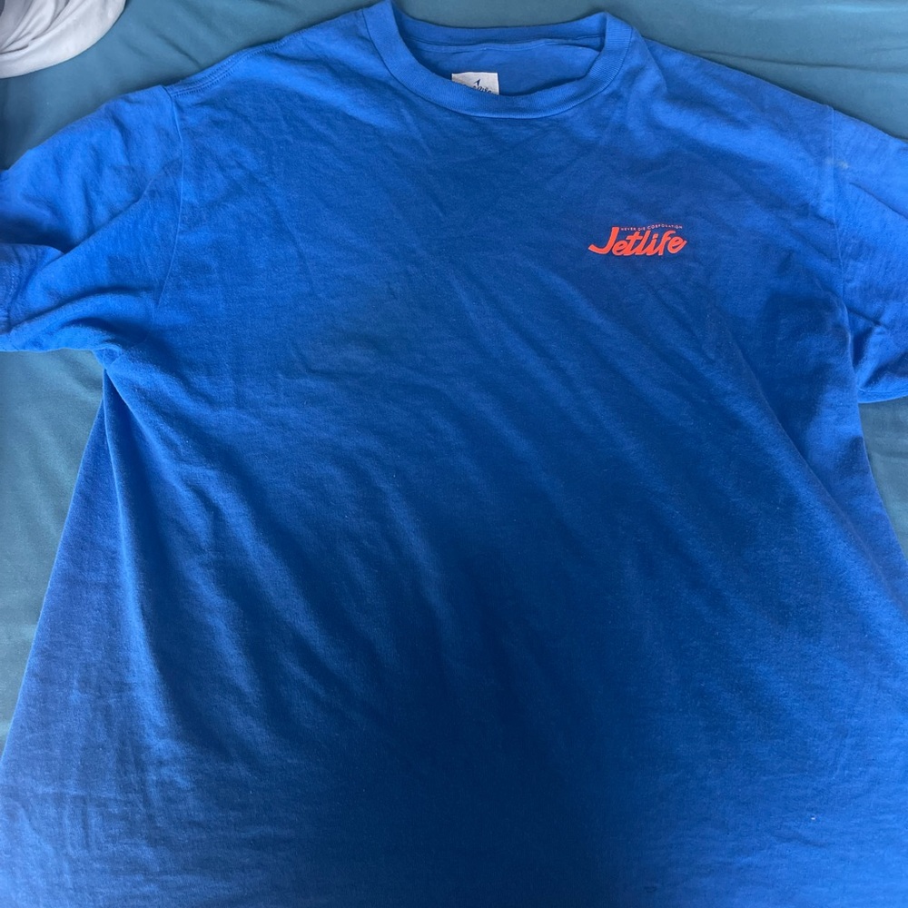 Mens blue Jetlife T-shirt